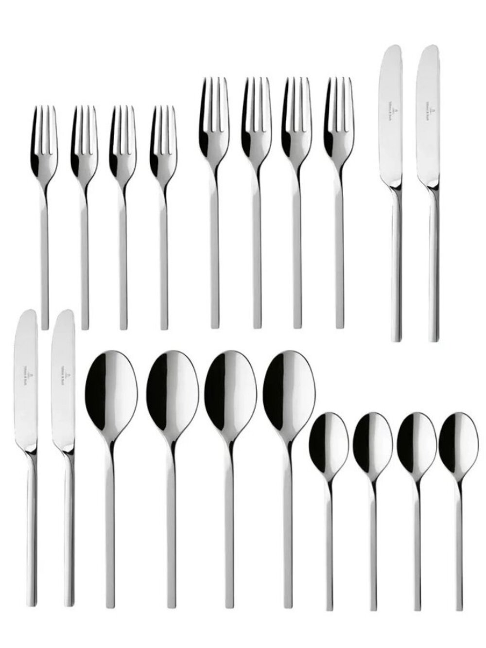 Villeroy & Boch New Wave Stainless Steel 20 Pc. Flatware Set, Service for 4 $240